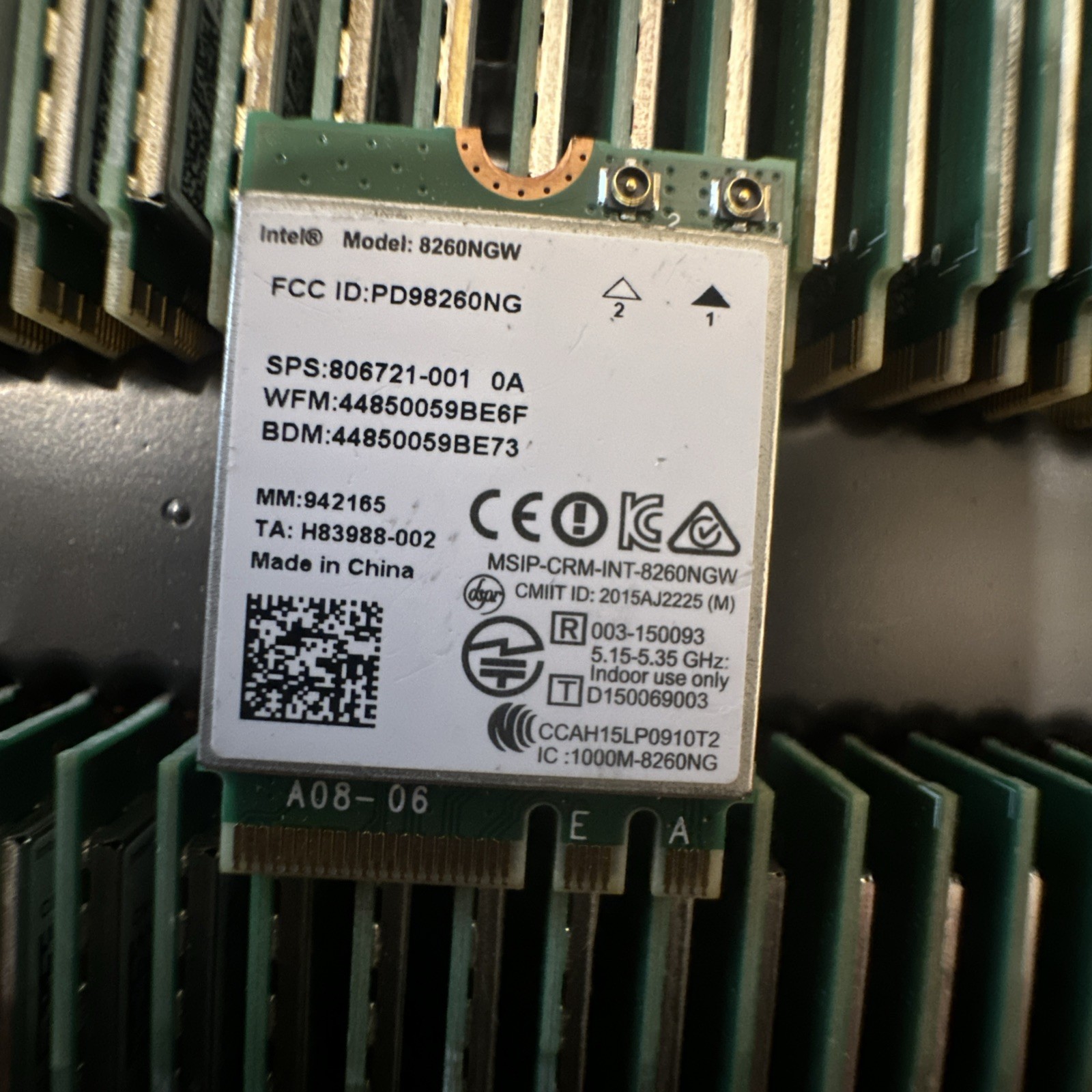 Intel 8260NGW Dual Band 802.11ac 867Mbps + Bluetooth 4.2 Wifi Card