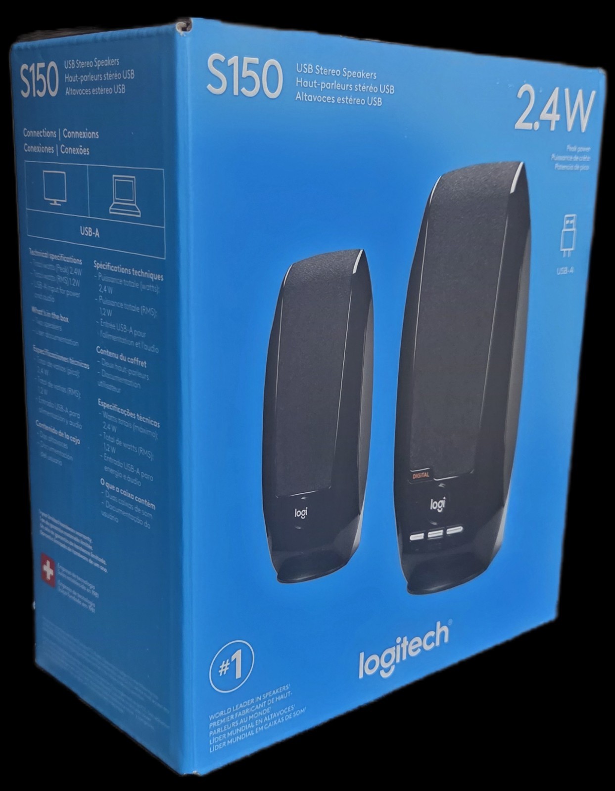 Logitech S-150 USB Computer Speakers with Digital Sound Pair