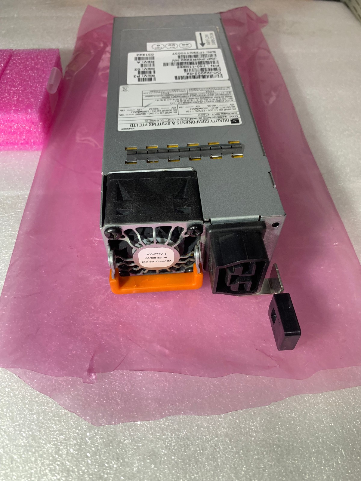Juniper JNP-PWR2200-HV 740-110865 2200W DC/HV Power Supply for MX304