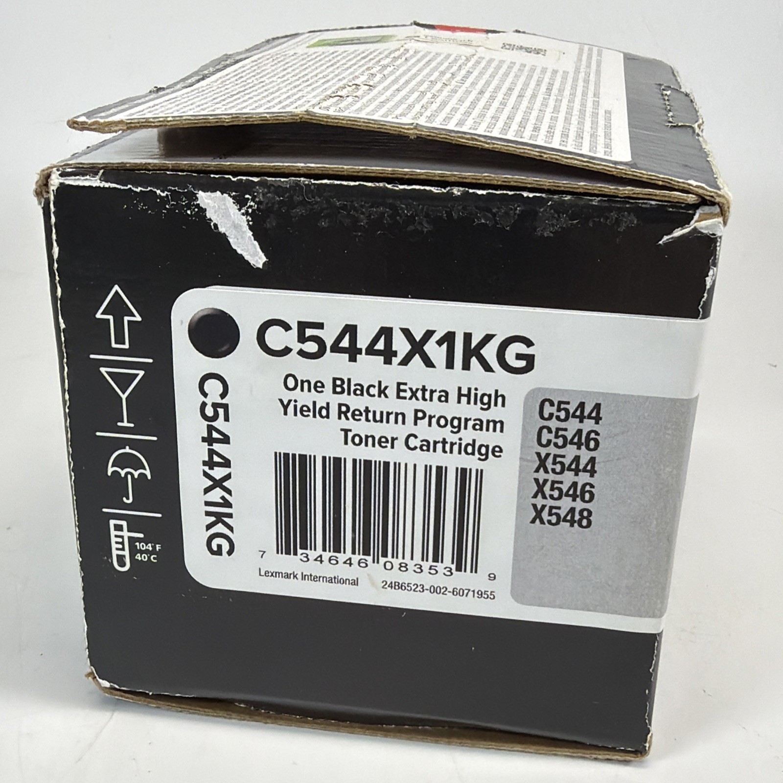 Genuine Lexmark Toner - C544X1KG EXTRA HIGH YIELD BLACK / C544 X544