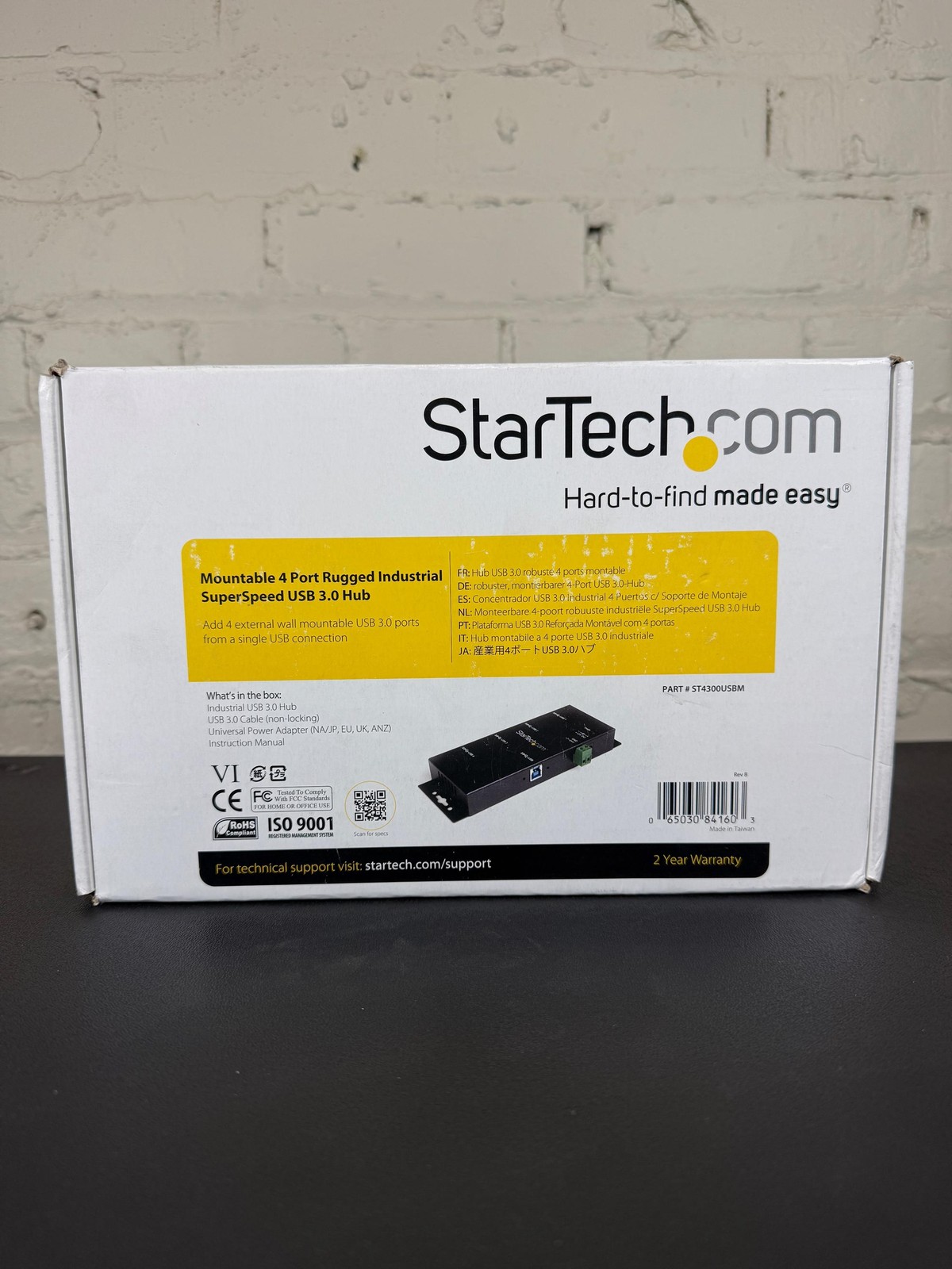 StarTech ST4300USBM | 4-Port USB 3.0 Hub Mountable | New In Box| SB