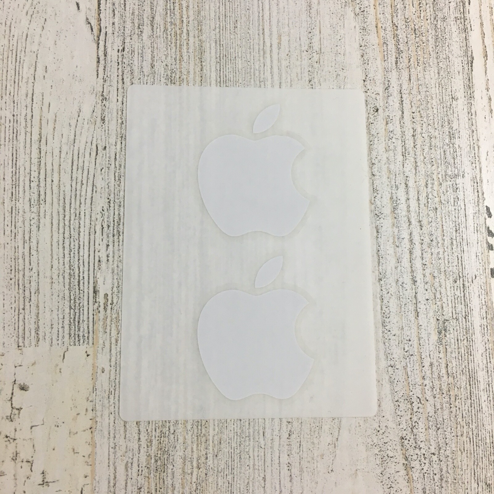 Vtg Apple Logo Stickers Small Authentic White Mac