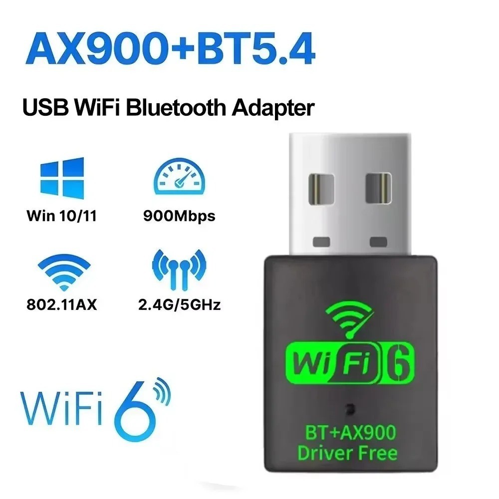 USB WiFi Bluetooth Adapter 600Mbps Dual Band 2.4/5Ghz Wireless Network Receiver