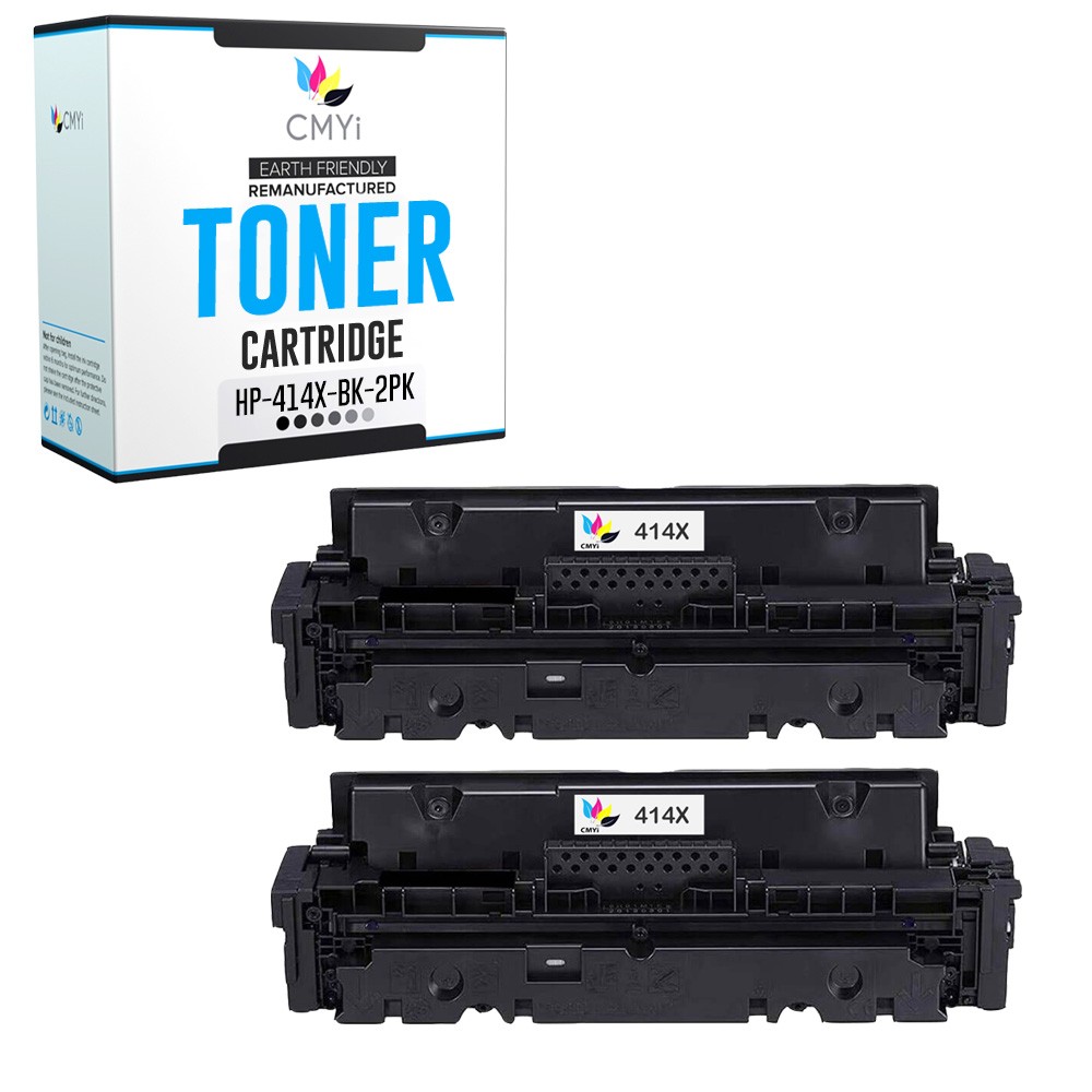 CMYi 2PK Replacement 414X Black for HP Color LaserJet Pro M454dn M454dw M479dw