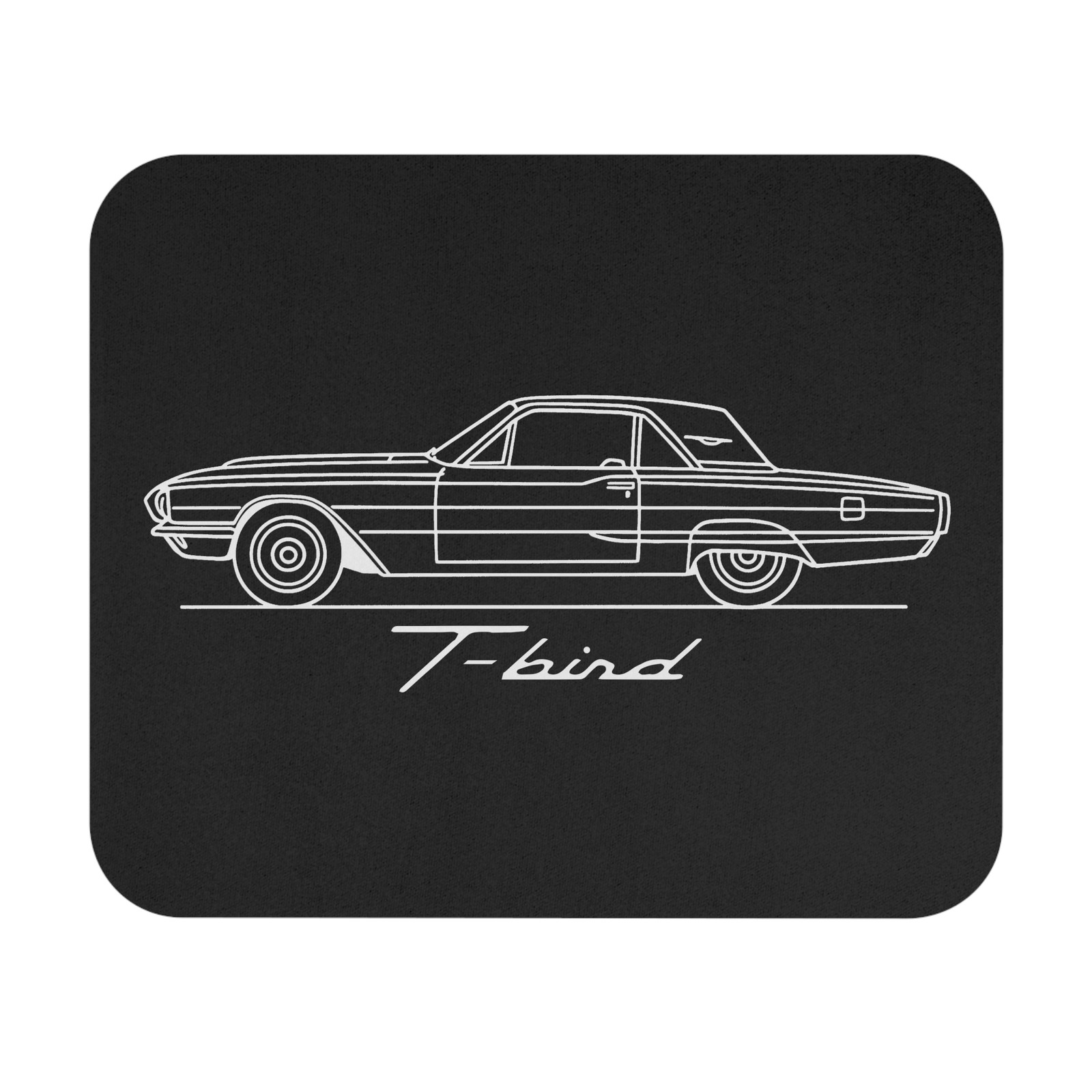 1966 Ford Thunderbird Mouse Pad Classic T-Bird Line Art Desk Mat Gift for Fans