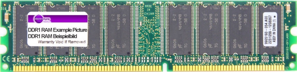 512MB G.Skill DDR1 RAM PC3200U 400MHz CL 2.5-4-4-8 @ 2.5V-2.6V F1-3200PHU1-512NT