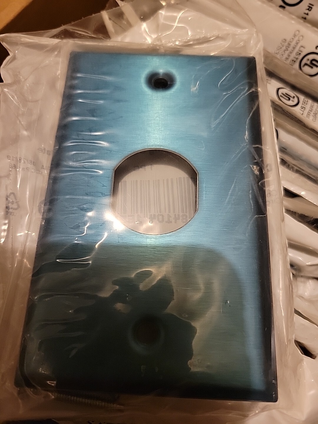 (Qt 6) Commscope 7600429 1-Port 1-Gang SS Stainless Industrial Faceplate