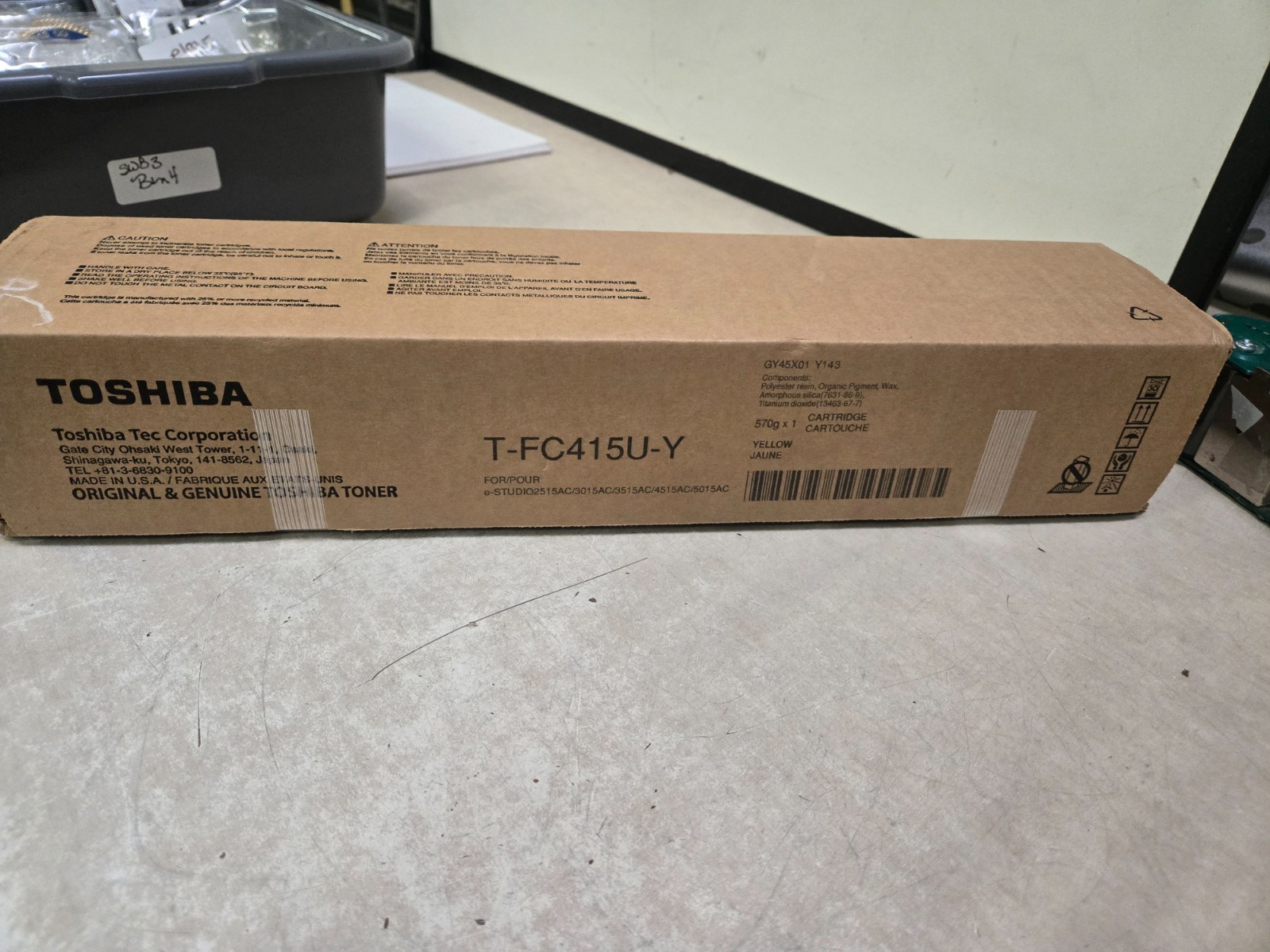 Genuine Sealed Box T-FC415U-Y Toshiba Yellow Toner Cartridge