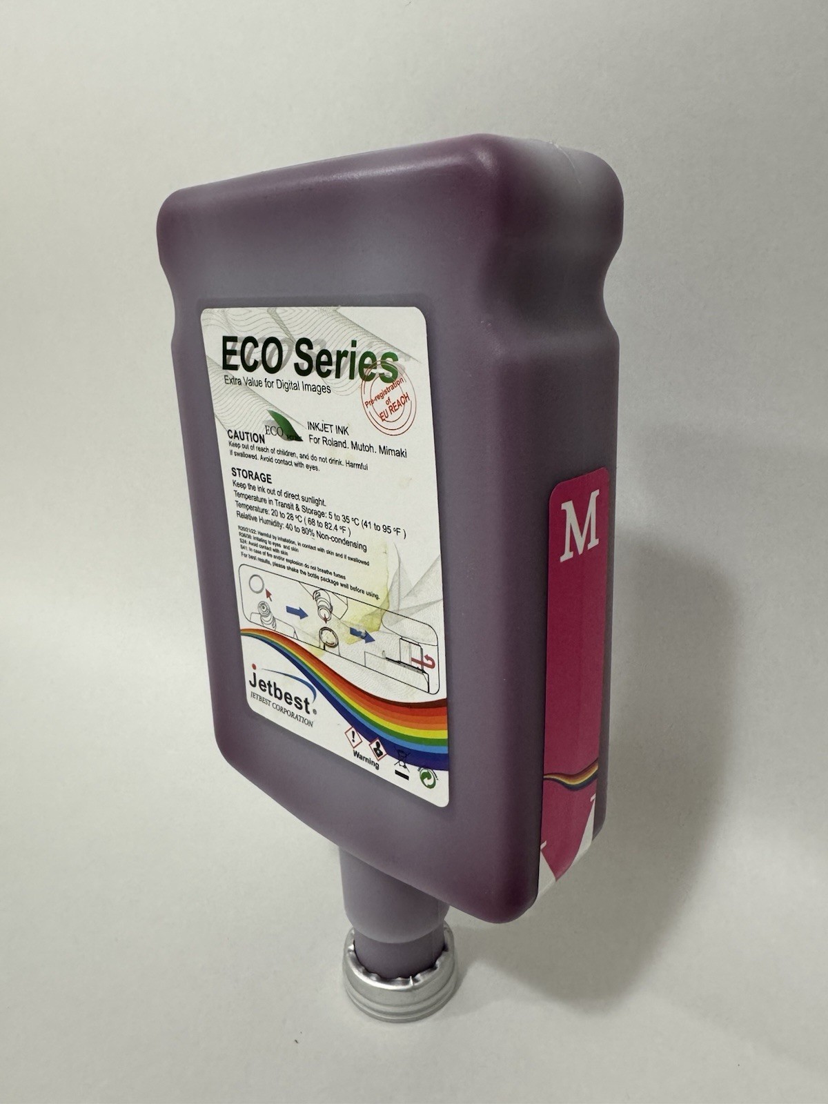 Jetbest MAX Eco-Solvent Ink for Roland Printers, 500ml -MAGENTA  