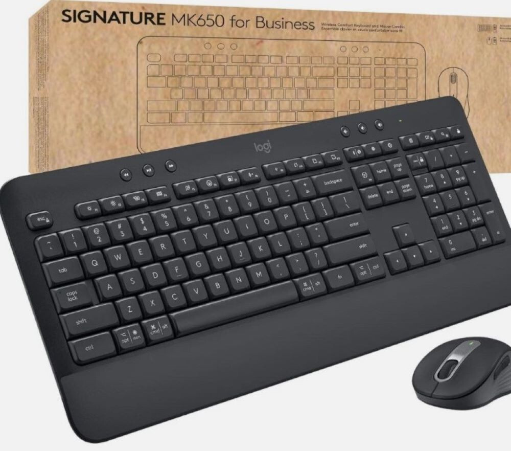 Logitech Signature MK650 Combo Graphite Wireless Mouse & Keyboard 