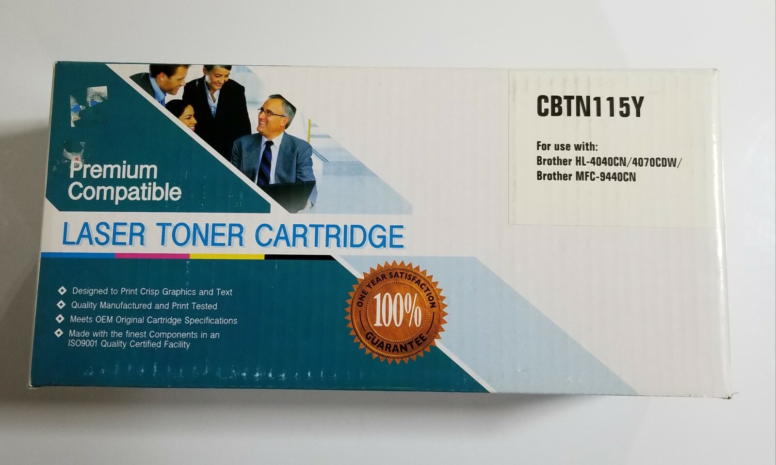 NIB Premium Compatible Laser Toner Cartridge CBTN115Y for Brother Sealed Box