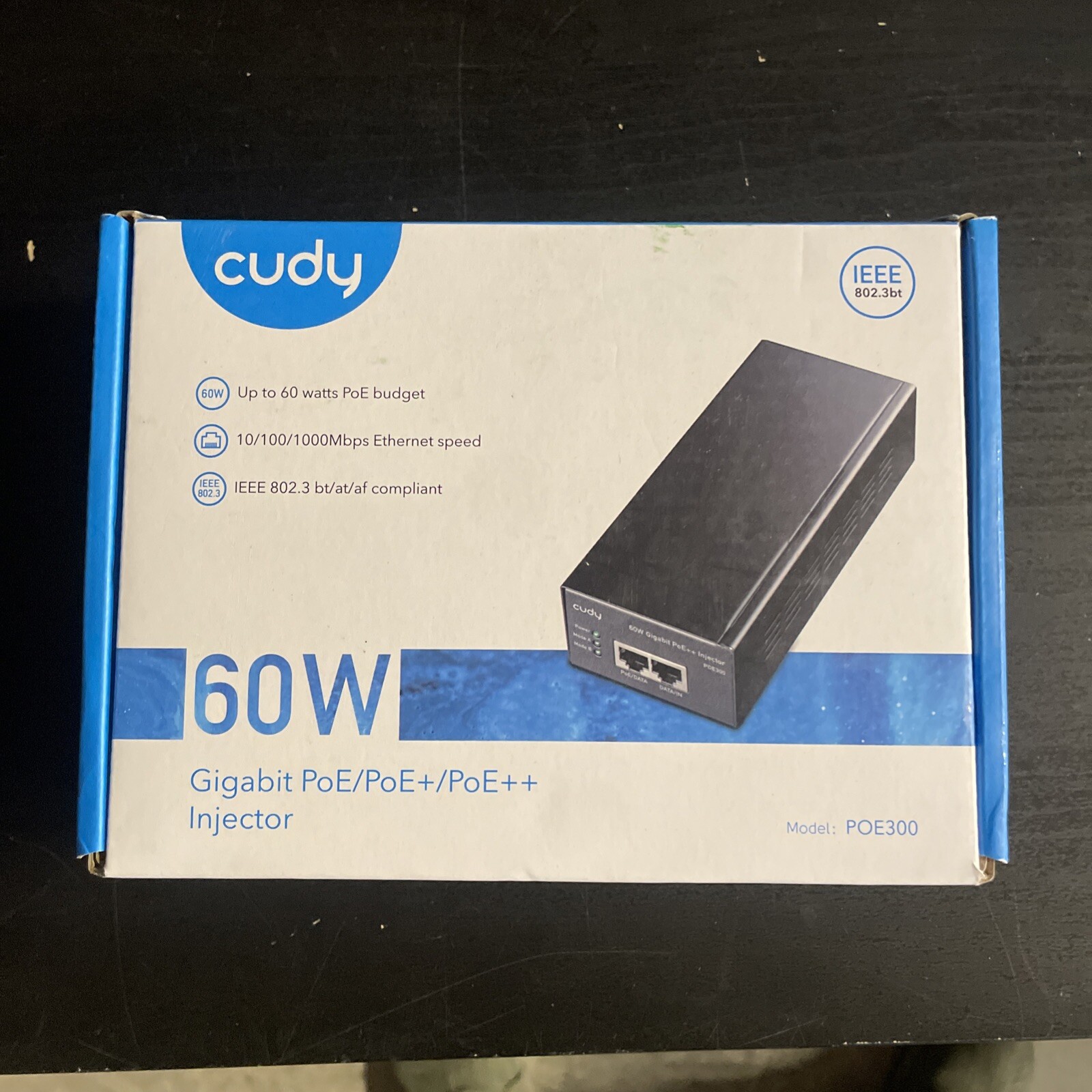 Cudy POE300 60W Gigabit PoE+ Injector
