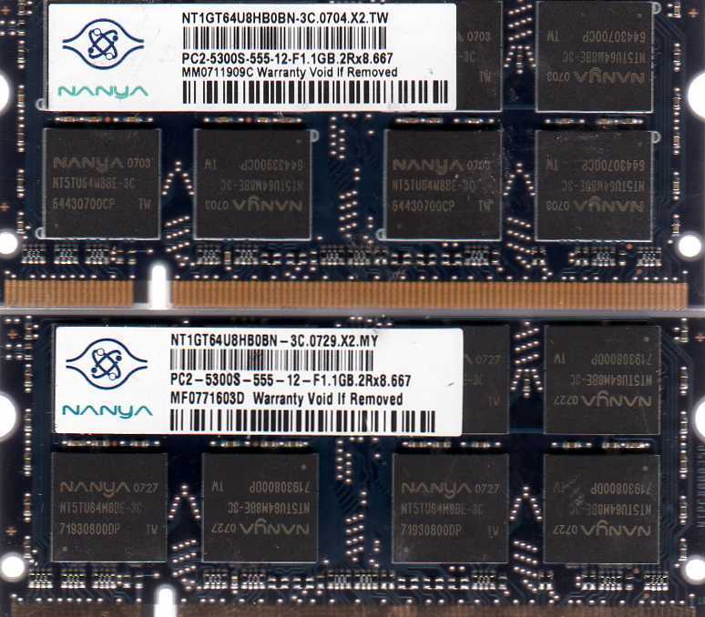 2GB 2x 1GB Toshiba Satellite M40/M45/M50/M55/M60/M65/M100/M105/M115/M200 Memory
