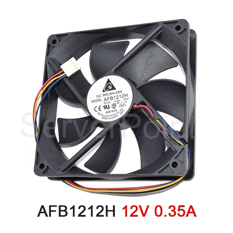 4-Line PWM  120x120x25MM Cooling Fan AFB1212SH AFB1212H DC12V 0.35A 0.80A 12CM