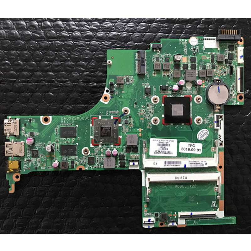 For HP 15-AB Motherboard DA0X22MB6D0 809407-601/ 809407-001/ 809407-501
