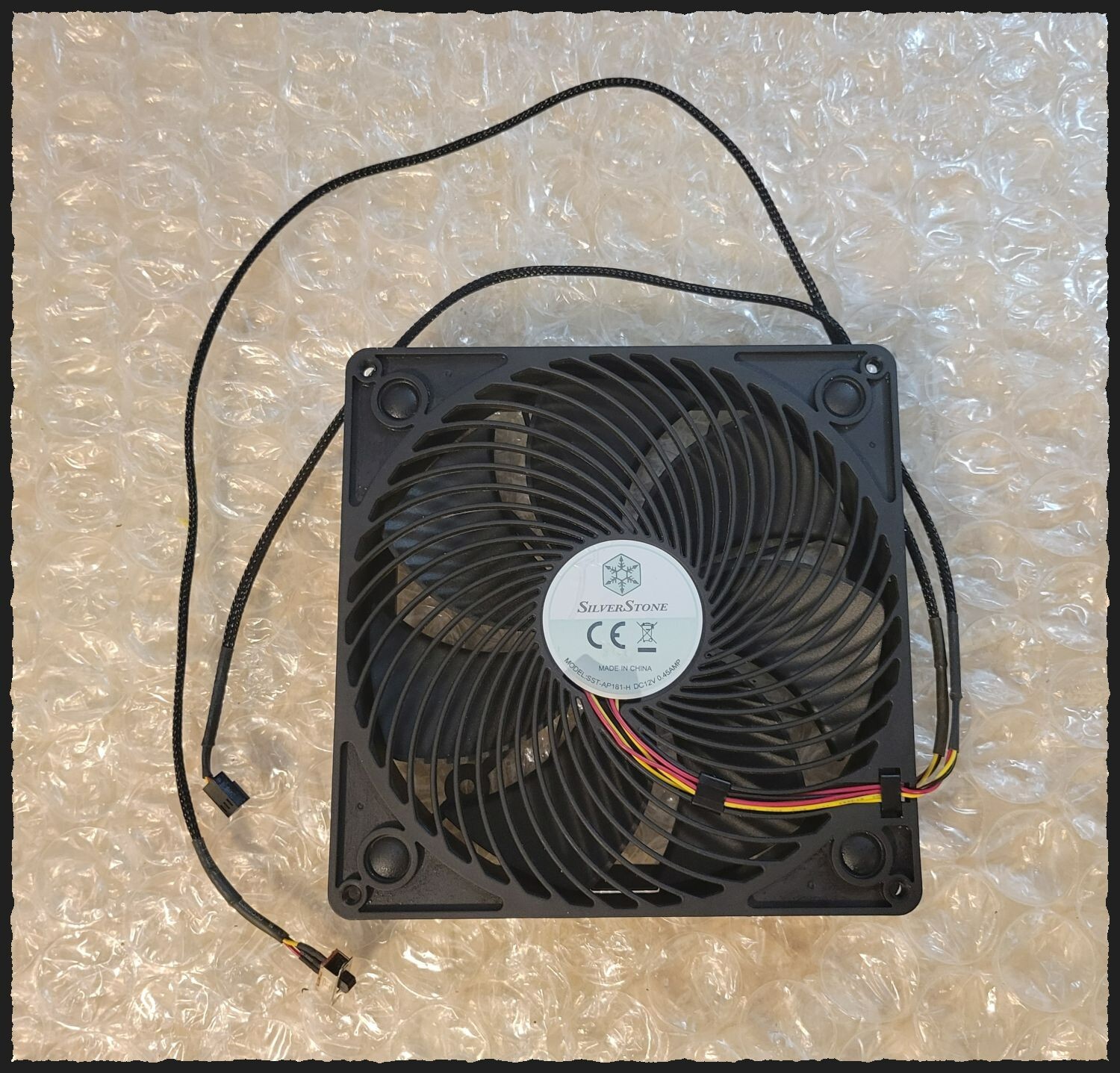 Silverstone Air Channeling Fan (Model: SST-AP181-H, DC12V, 0.45 AMP)