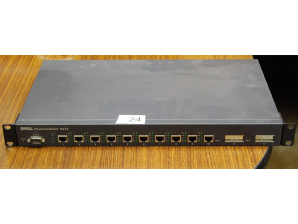 Dell PowerConnect 5212 12-Port Gigabit Ethernet + 4 FC Network Switch
