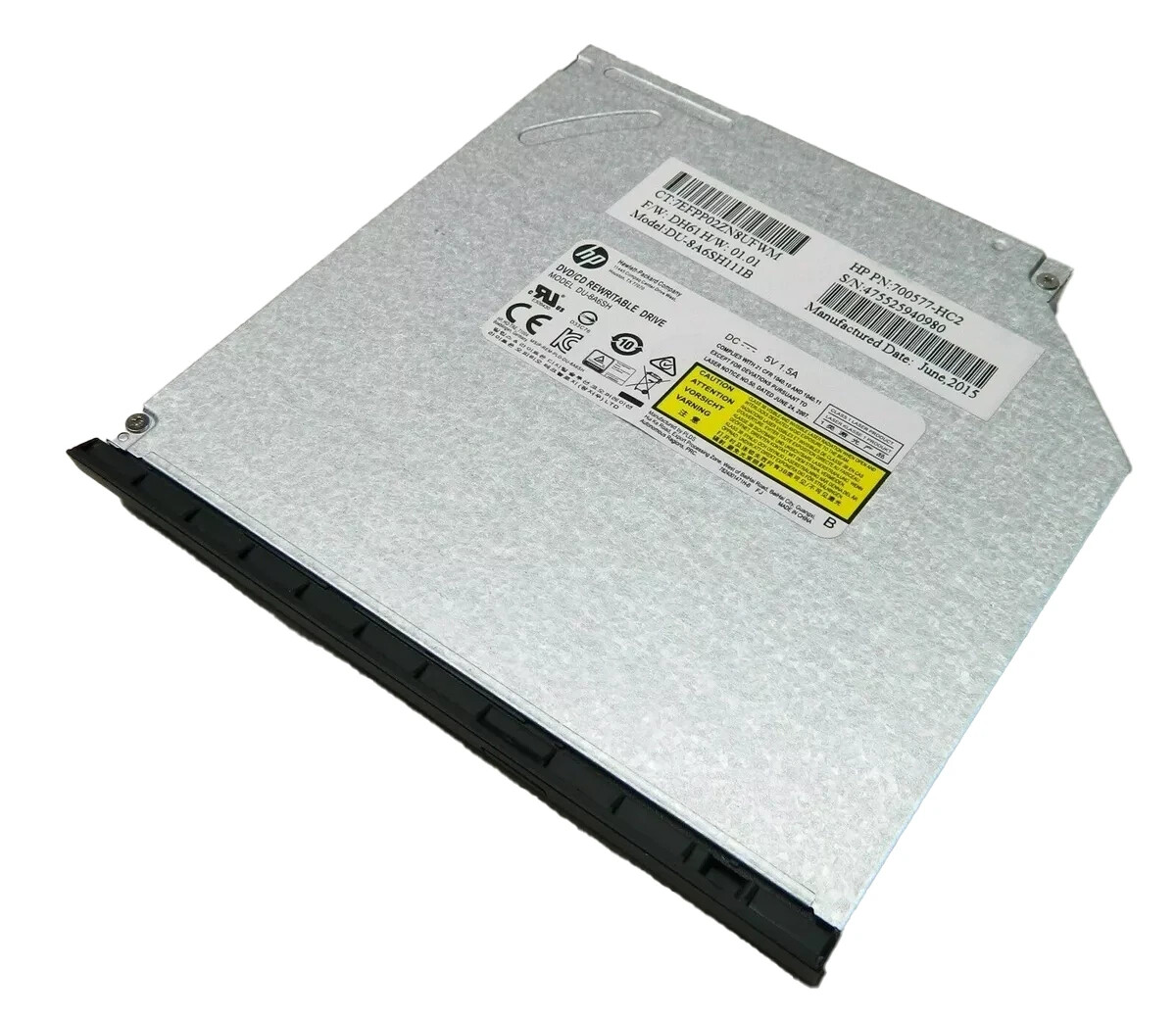HP ZBook DVDR±RW SM DL 12.7MM SATA Drive- 735602-001