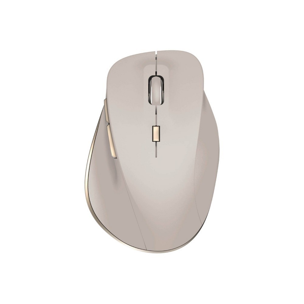 North Wireless Ergonomic 6 Button Mouse - Beige: Radio Frequency, Rechargeable