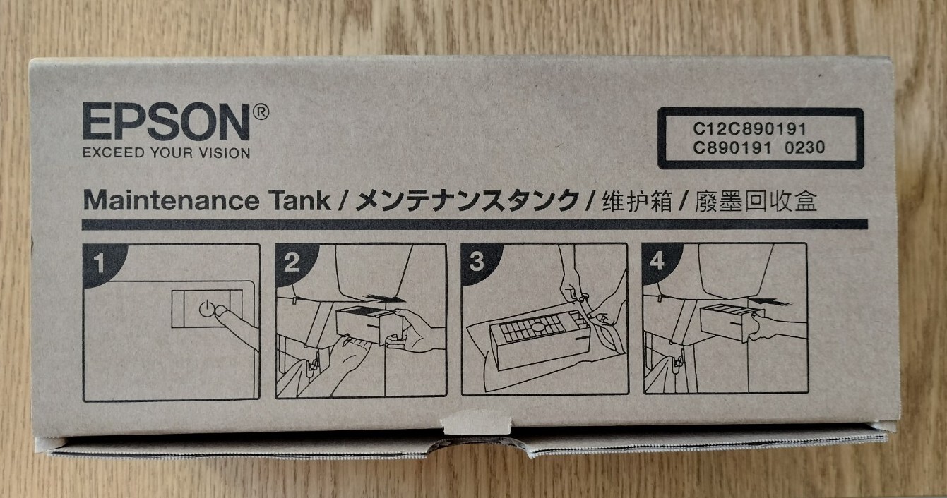 NEW In Box Epson Ink Maintenance Tank Box C12C890191 / PXMT2 C890191 0130
