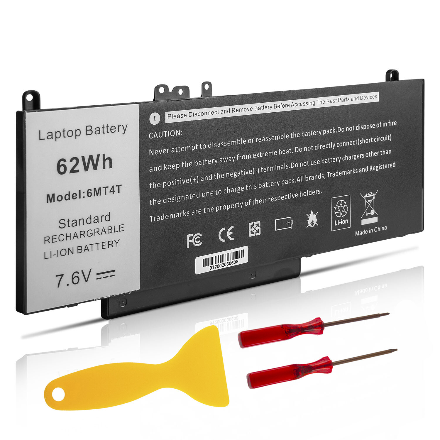 6MT4T Battery For Dell Latitude E5470 E5570 Precision 3510 79VRK 62Wh/ Charger