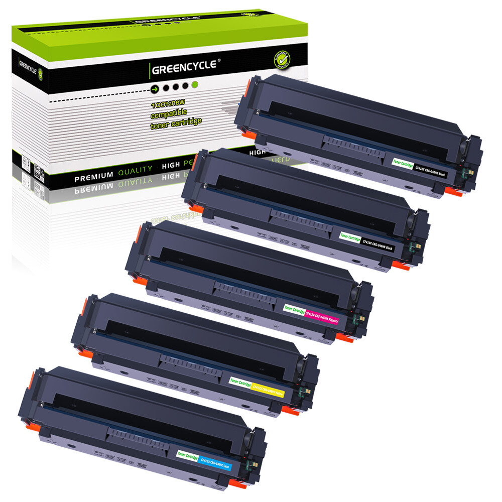 5PK BCYM Toner Compatible with Canon 046H Imageclass MF732Cdw MF734Cdw MF735Cx