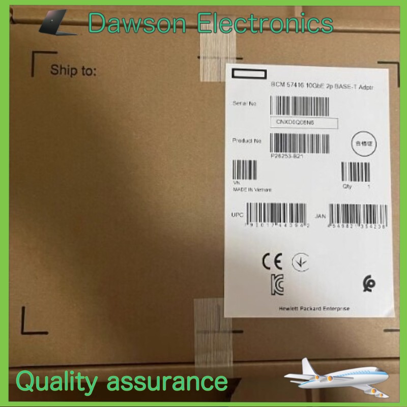 NEW HPE BCM57416 10Gb P26253-B21 Broadcom Ethernet 2-port BASE-T Adapter