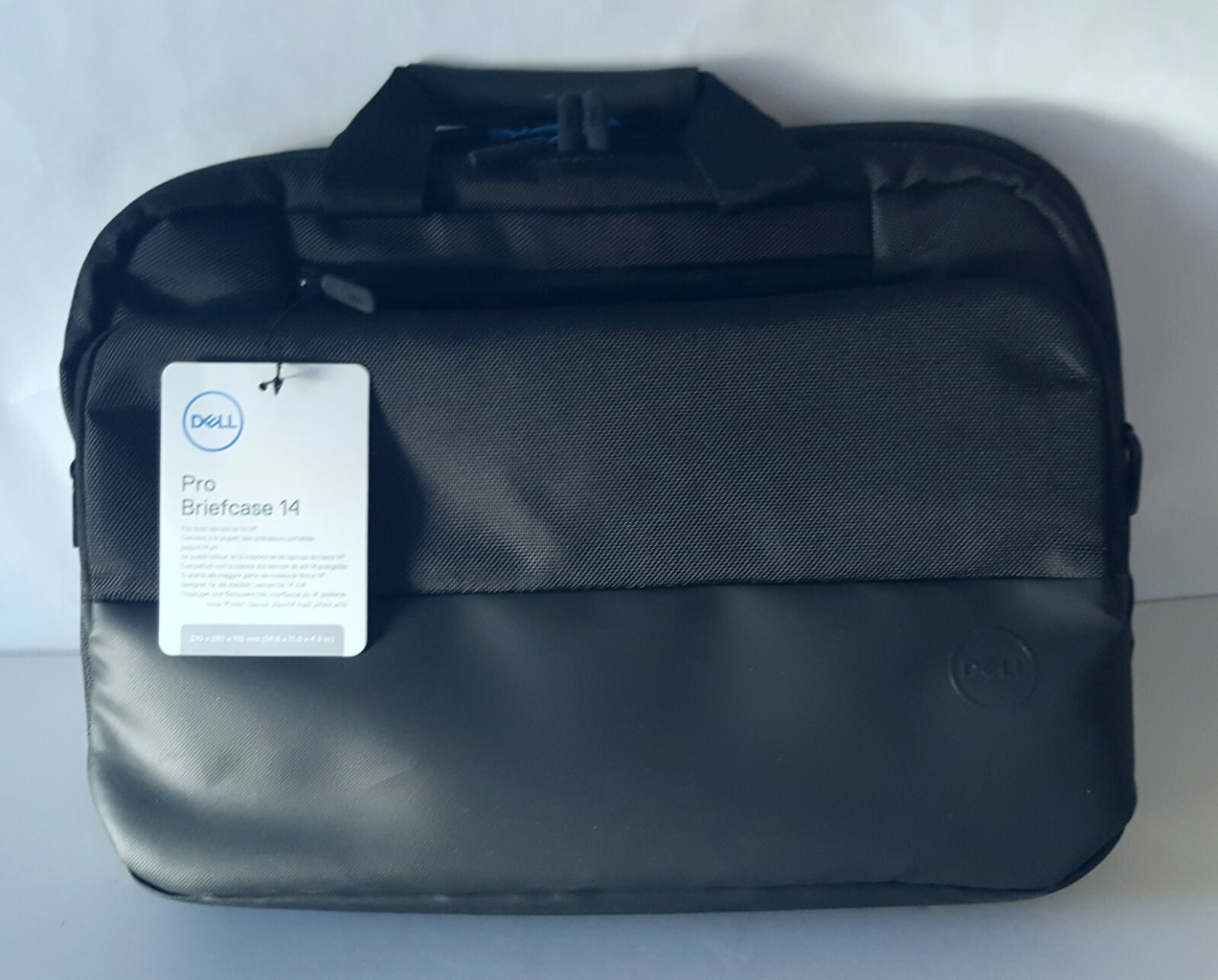 Dell Pro Laptop Soft Sided Briefcase Black Fits Most Laptops Up to 14" NEW