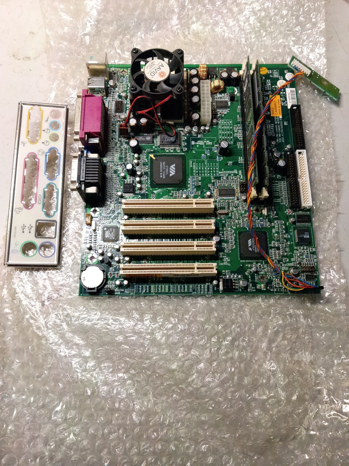 9952 camaro motherboard combo amd/k6-2 cpu, memory