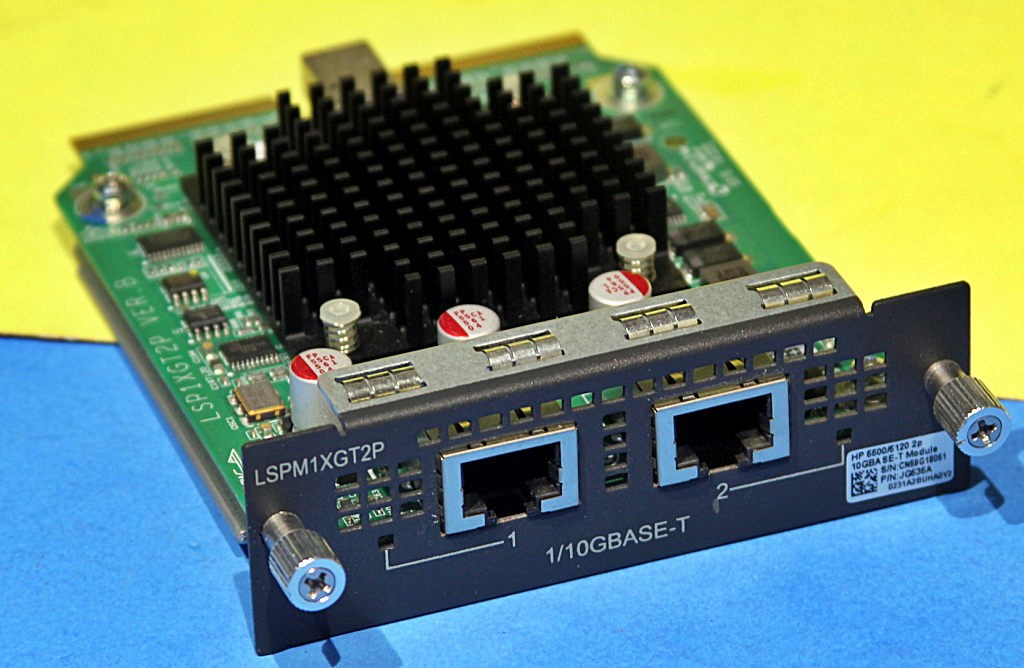 JG535A HP H3C LSPM1XGT2P S5500 S5120 2-Port 10GBase-T Module