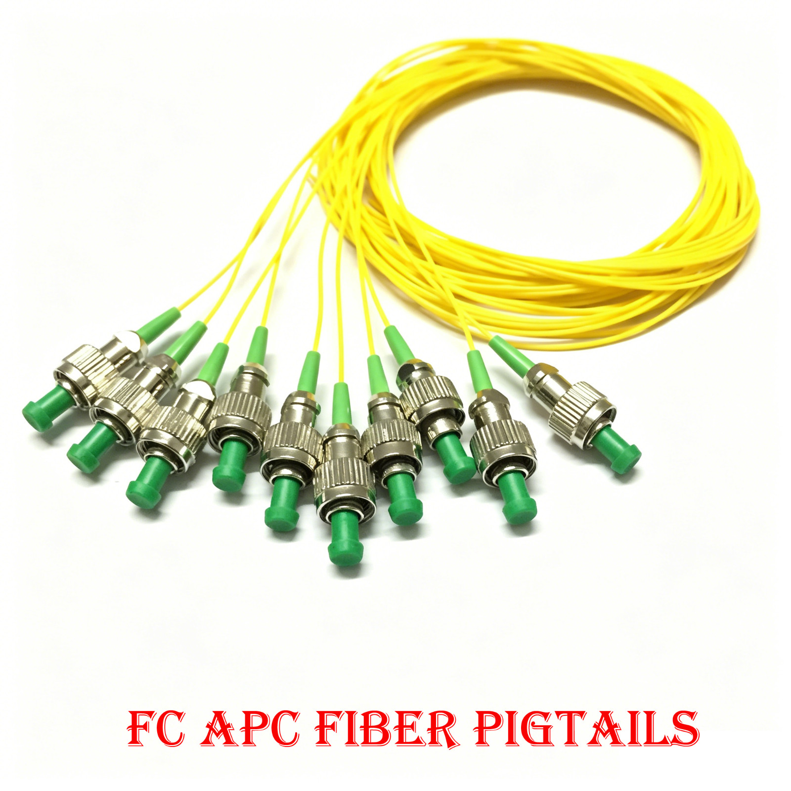 10~50pcs FC APC Single Mode Pigtail 1.5M G652D 0.9mm Fiber Optic Pigtail Cable