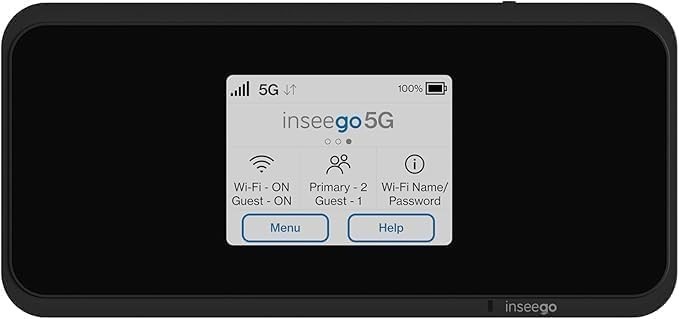 Inseego 5G MiFi M2000 Mobile Hotspot, T-Mobile Unlocked Portable 5G Wi-Fi Router