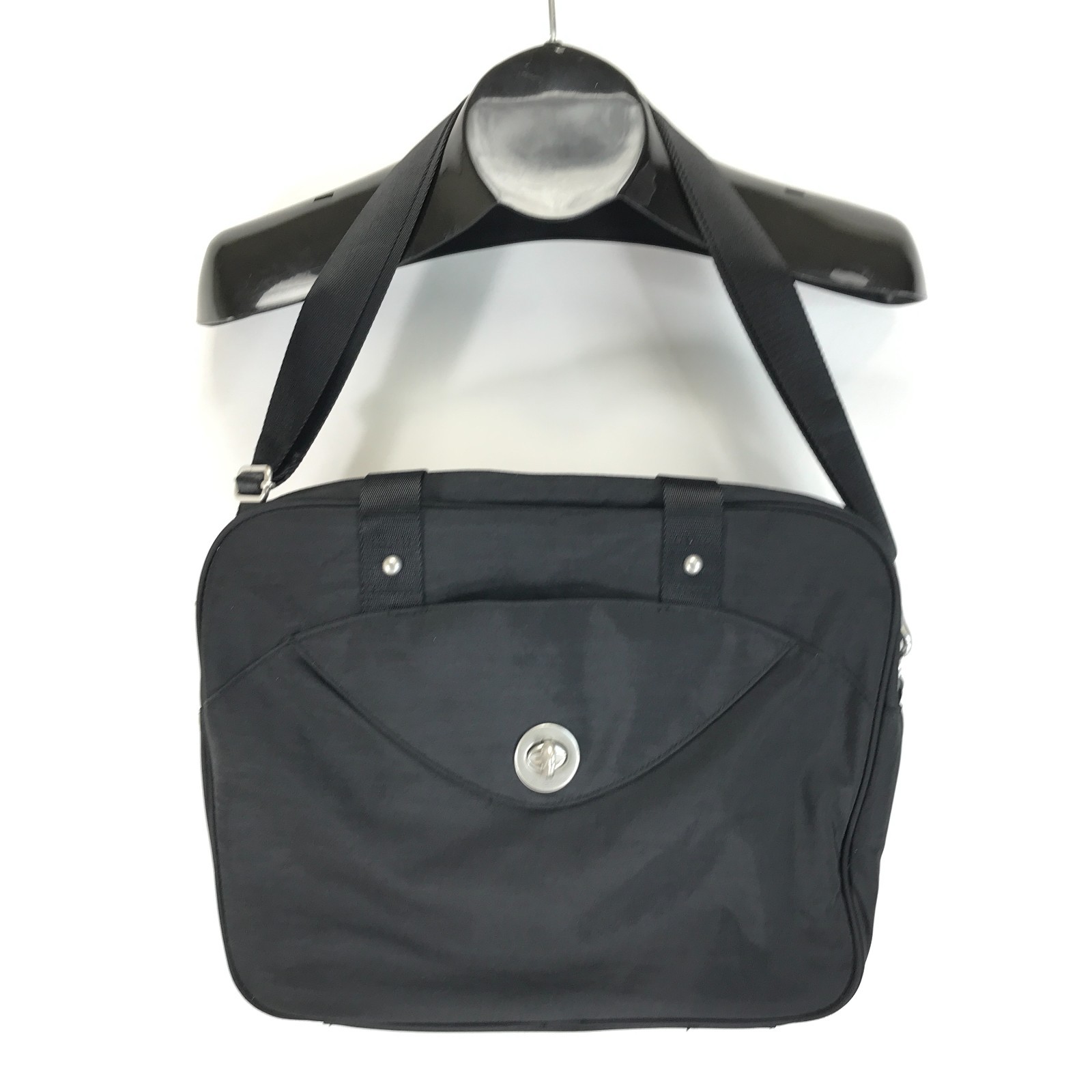 Baggallini Laptop Tote Bag OS Black Adjustable Travel Office Shoulder Crossbody