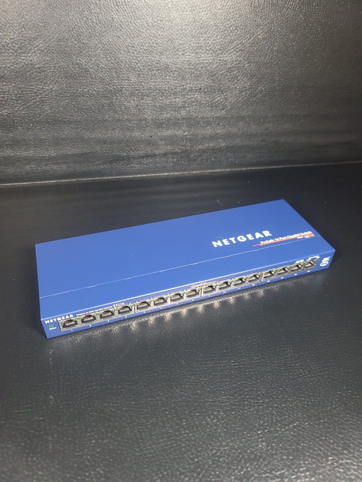 Netgear ProSafe 16 Port Gigabit Switch GS116 v2 Blue Metal Desktop TESTED