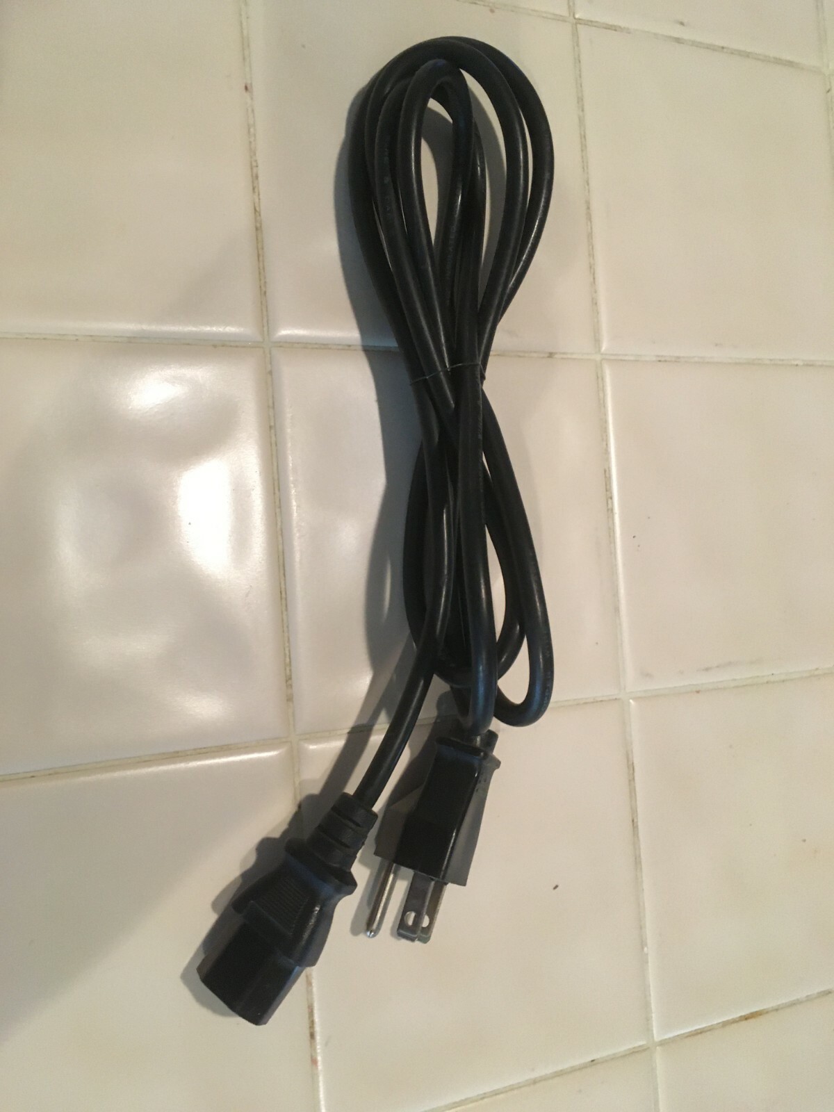 Black 3 Prong AC Universal Replacement Power Cords