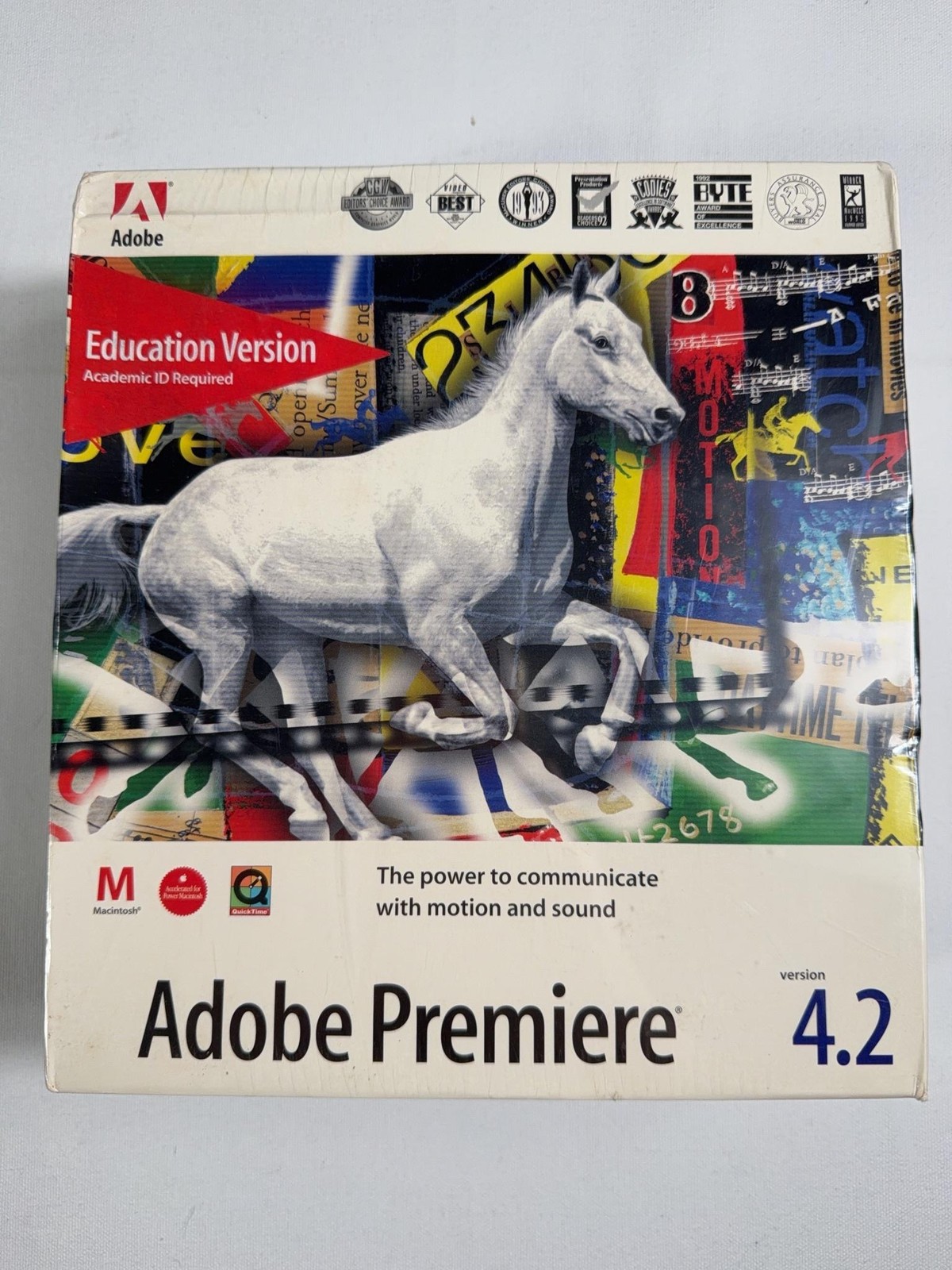 Vintage 1995 Adobe Premiere 4.2 Education Version Macintosh Editing Software