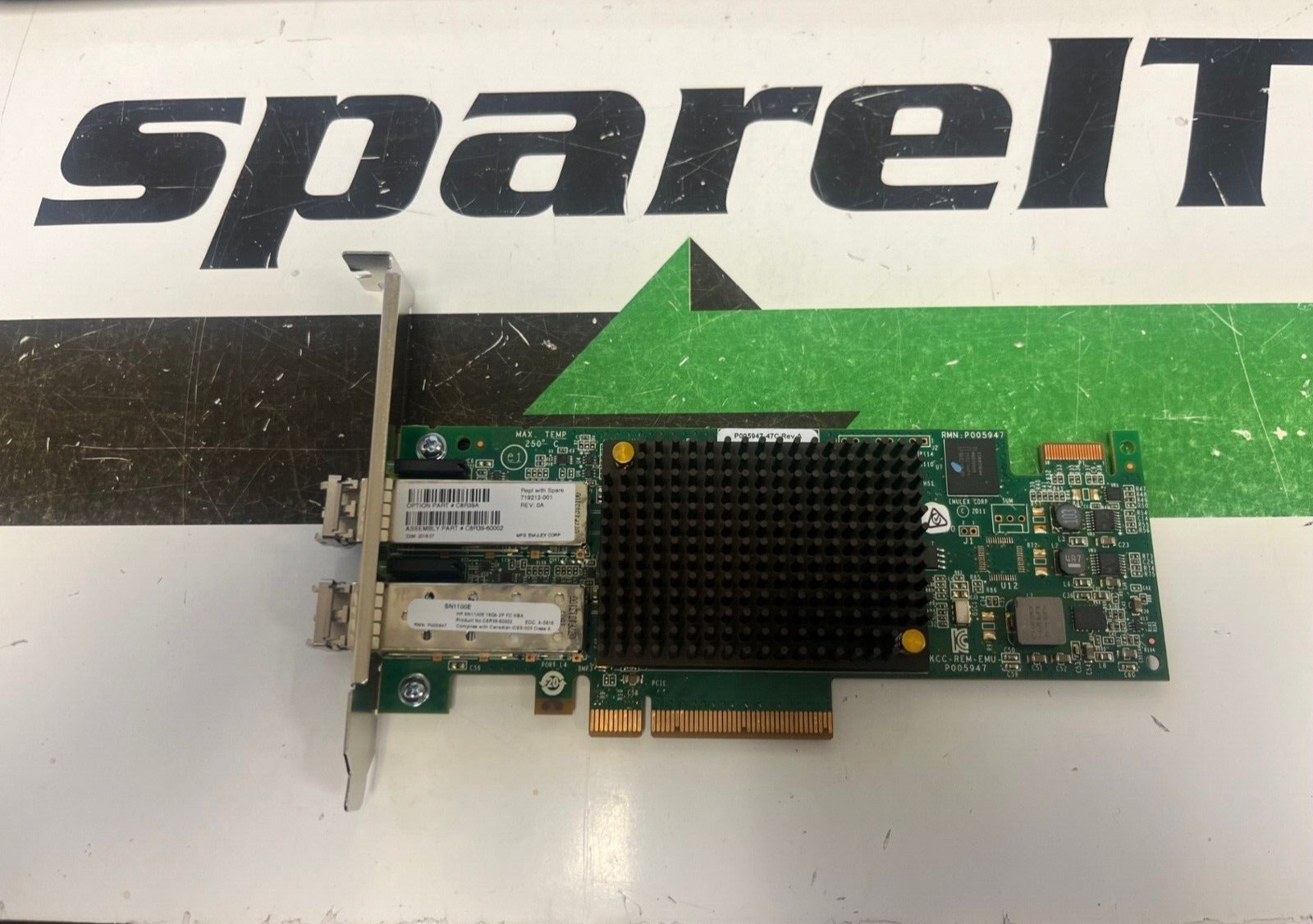 HP C8R39A STOREFABRIC SN1100E 16GB DP Full Height HBA 719212-001 with 2x E7Y09A