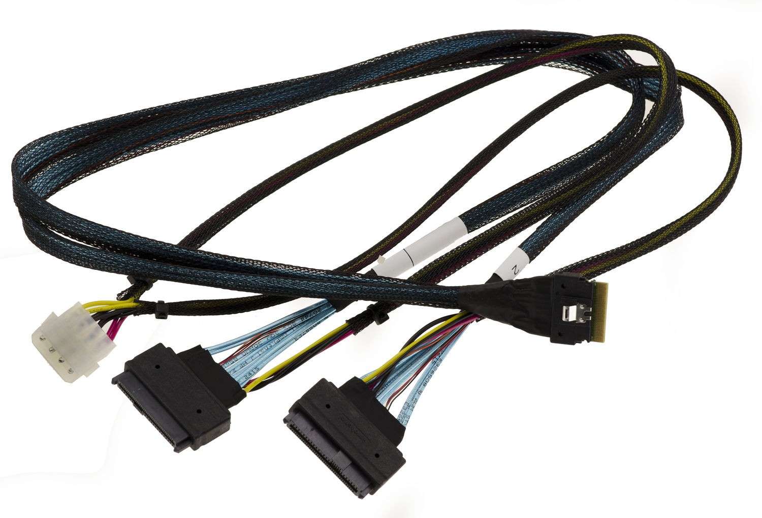 KALEA-INFORMATIQUE PCIe 4.0 SAS SFF-8654 8i to 2x SFF-8639 68-Pin U2 U3 70cm