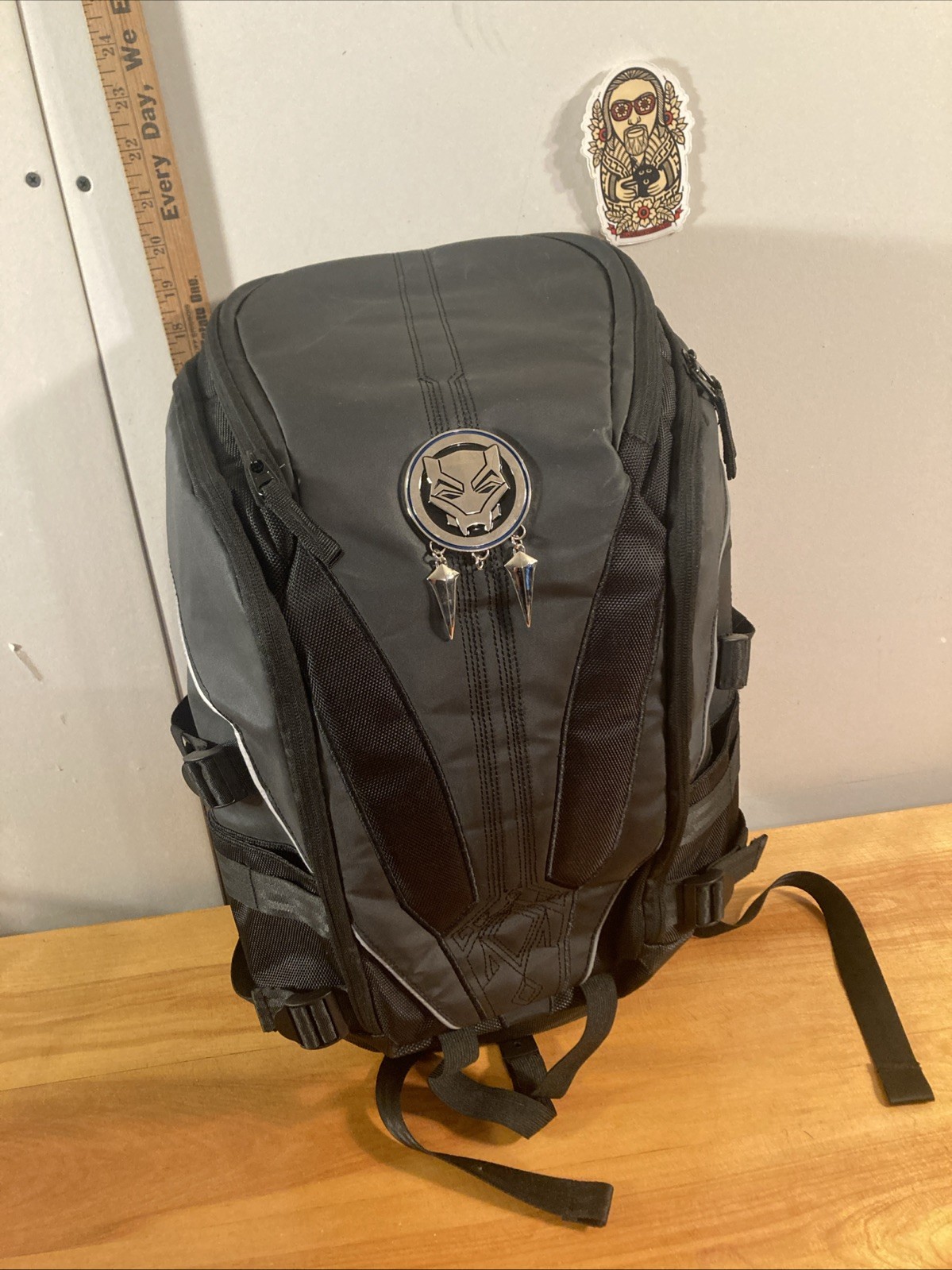 Bioworld Marvel Black Panther Mixed Material Laptop Backpack School Book bag