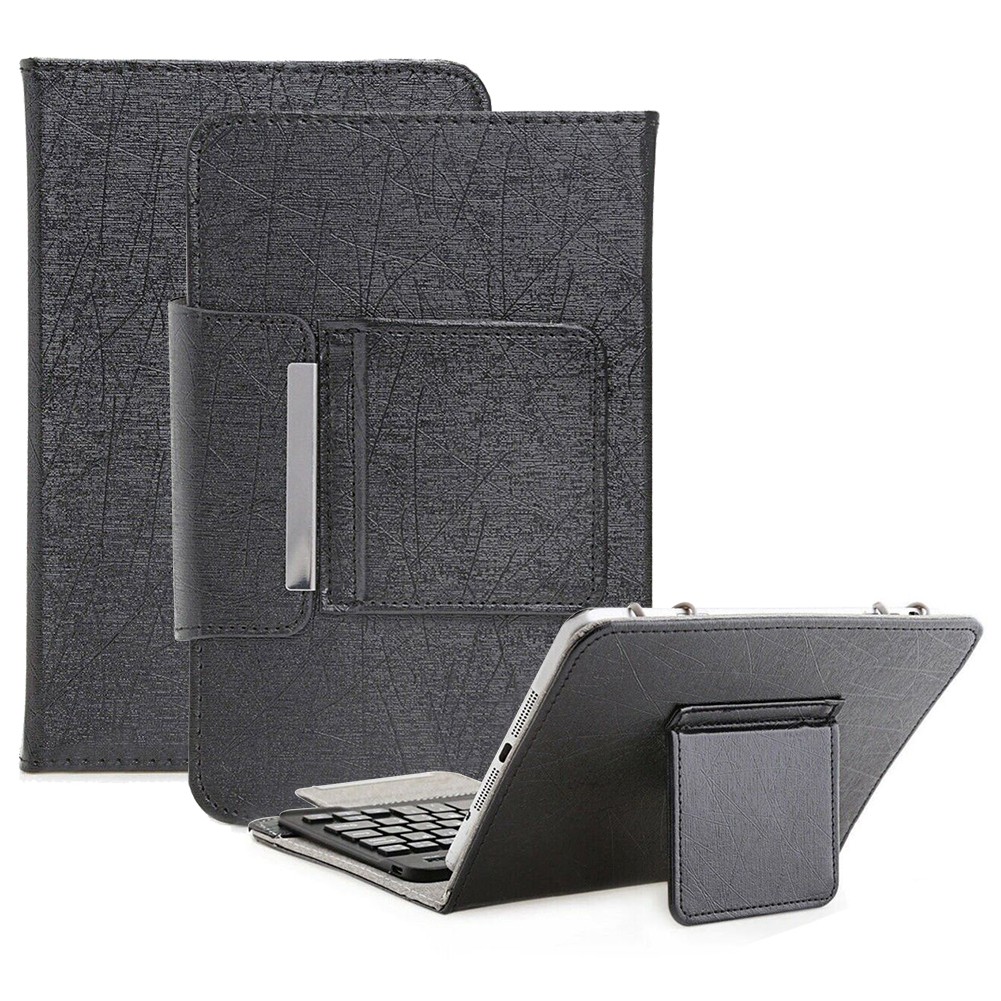 Universal USB Keyboard Folio Leather Case Stand Cover For 8/9/10 Inches Tablet