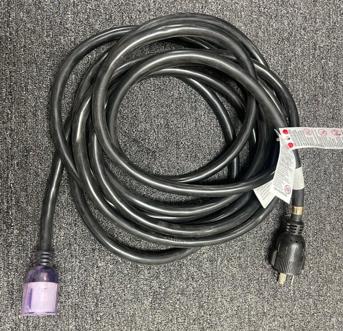 25ft Heavy-Duty Power Extension Cord (L6-30 to L6-30)