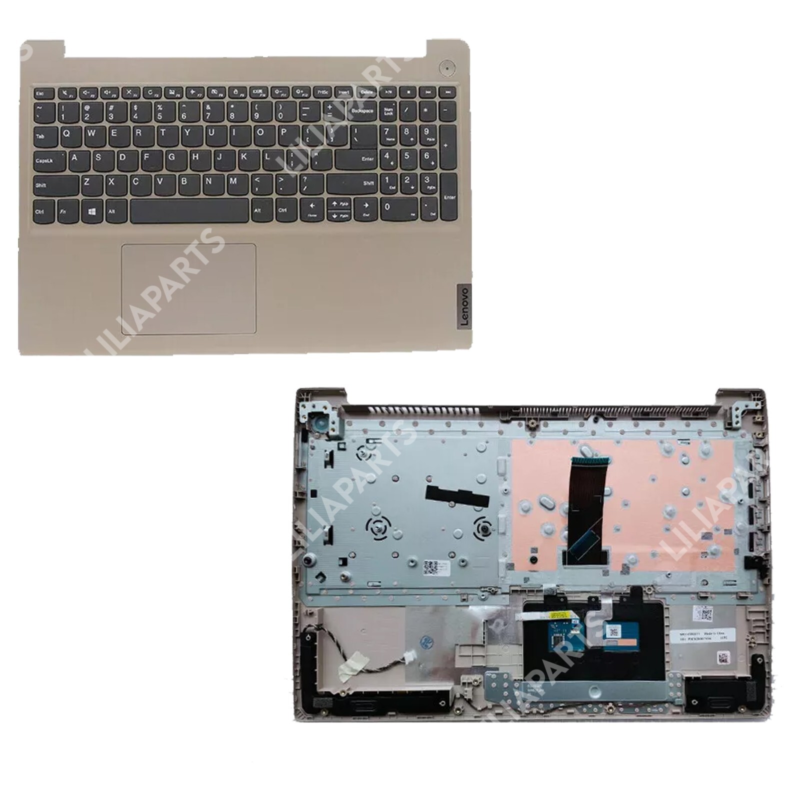 5CB0X57656 For Lenovo IdeaPad 3-15IIL05 3-15ITL05 Gold Palmrest Keyboard Cover