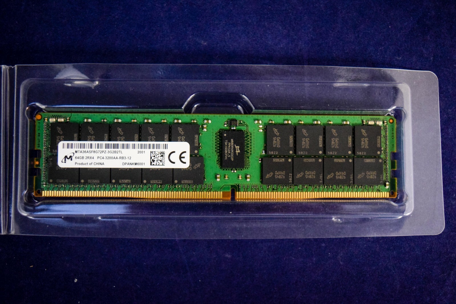  MTA36ASF8G72PZ-3G2B2 MICRON 64GB (1X64GB) 2RX4 PC4-3200AA DDR4-25600R RDIMM