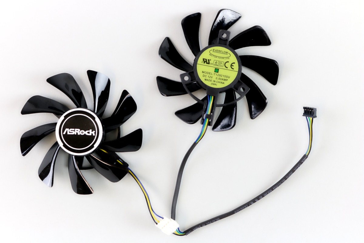 Full Set GPU Fans 95mm ASRock 5600 XT Challenger D | US Seller, Fast Ship