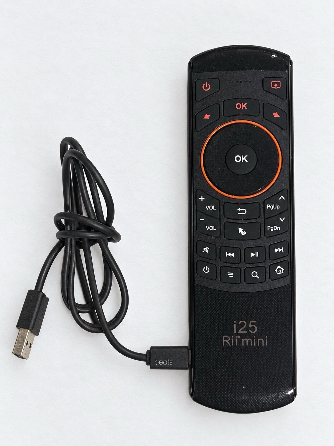 Mini l252.4ghz Air Mouse Remote Control With English Keyboard W/USB Cord