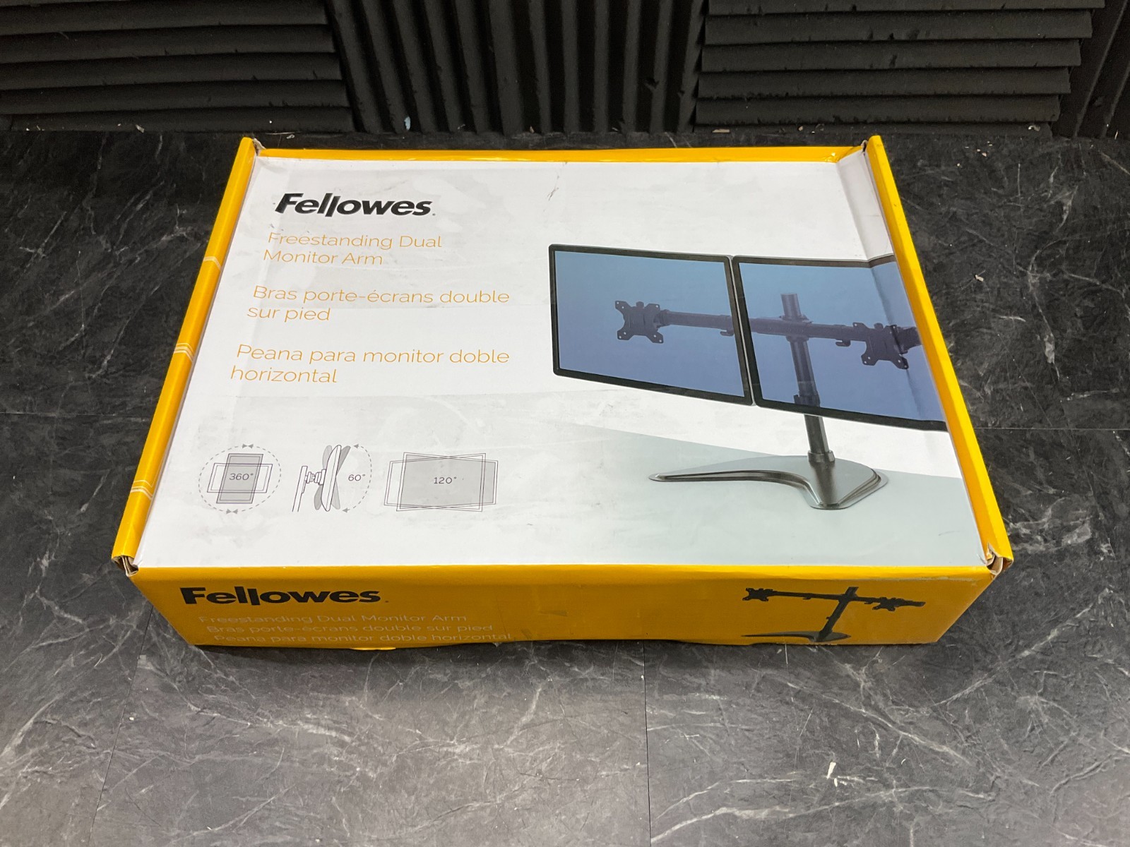Fellowes Professional Series Freestanding Dual Horizontal Monitor Arm Stand