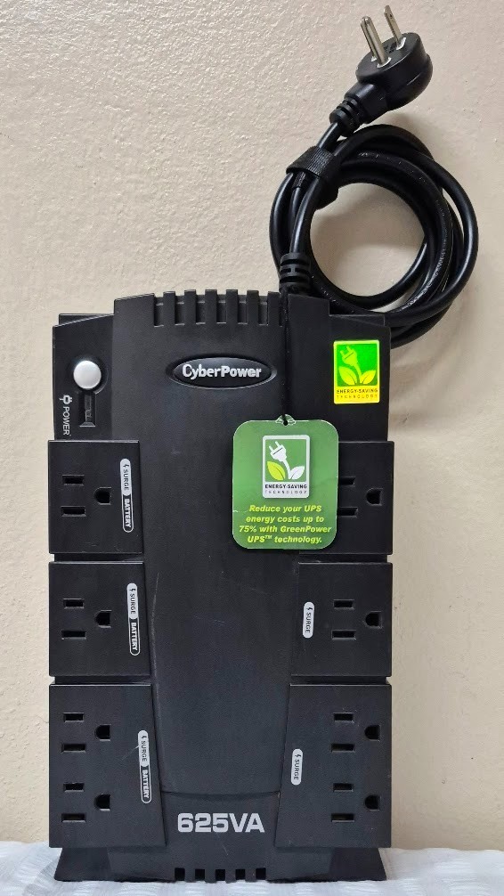 CyberPower CP625HG 625VA 375W UPS Battery Backup 8 Outlet Surge Tested No Batt