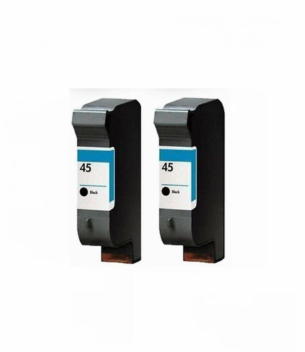2PK HP 45 45A Ink Cartridge For Deskjet 6122 6127 930C 950C 960C 970 Cse 990 Cxi