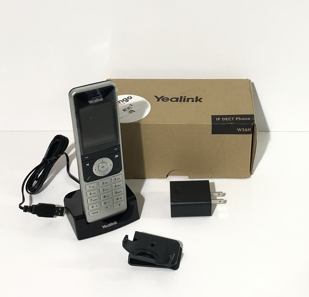 Yealink W56H IP DECT Phone Handset w/ Charger & Cradle – Open Box