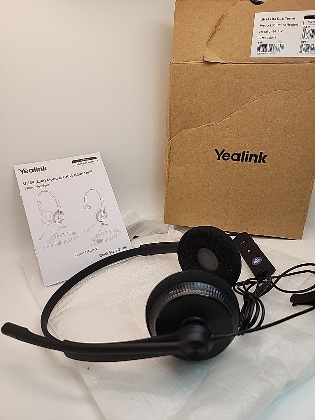 Yealink UH34 LITE DUAL USB Wired Headset 1308048